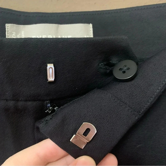 Everlane The Fixed-Waist Work Pant in Black Size 10 NWT New - Picture 7 of 15